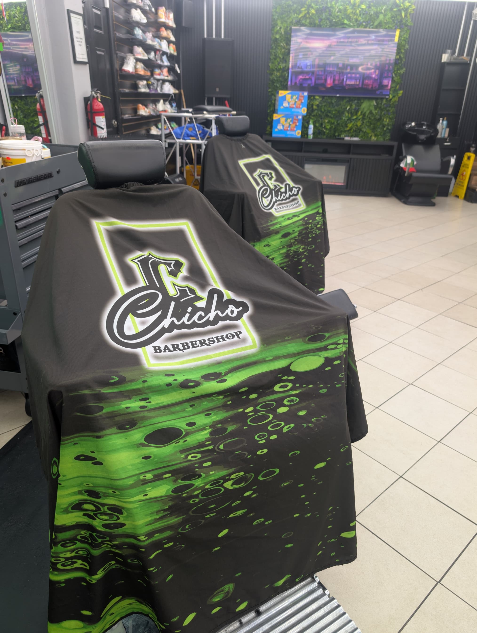 Chicho Barbershop — interior view